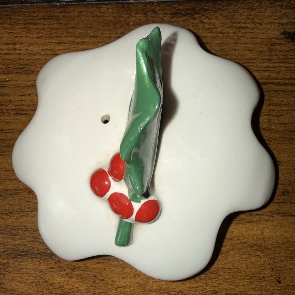 Vintage Price & Kensington Christmas Pudding Teapot Textured White Icing 1960's - Picture 4 of 8